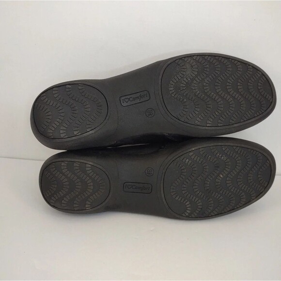 I love Comfort Black Slip-On Loafer Memo Tech Buckle Hook loop Strap 8.5 - Picture 11 of 16